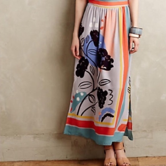 Anthropologie Dresses & Skirts - Anthropologie Maeve Plein Air Floral Maxi Skirt